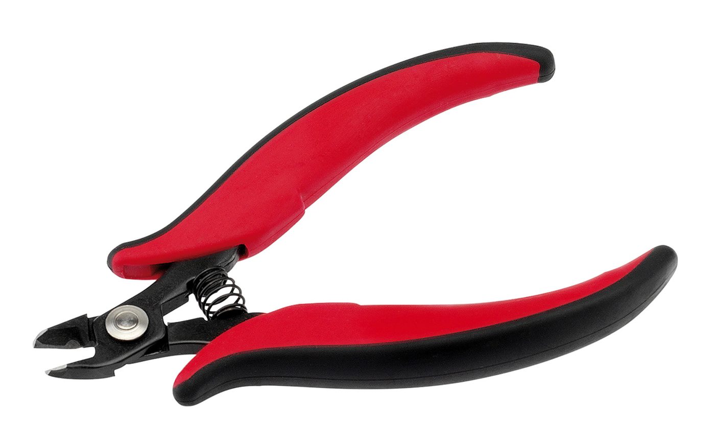 Electronics diagonal cutters, reinforced version, with cutting blade