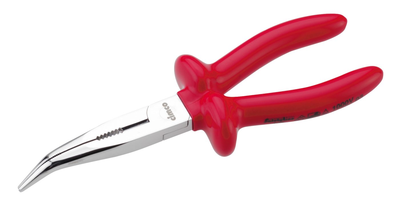 Kìm điện thoại 1,000 V, nhúng, hàm cong, 200 mm