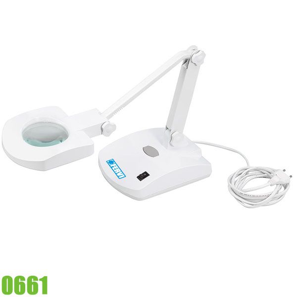 Kính lúp để bàn FERVI 0661, Ø 89 mm, hệ số khuếch đại 2x