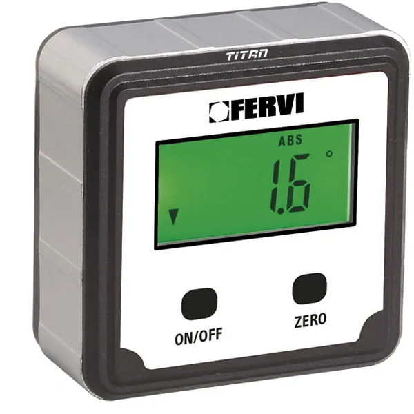 Thước đo góc điện tử FERVI L080 0 ÷ 90°, gồm 4 mặt đo