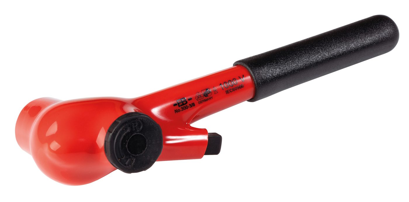 Cờ lê có răng đảo chiều 1,000 V, 3/8 inch, dài 190 mm