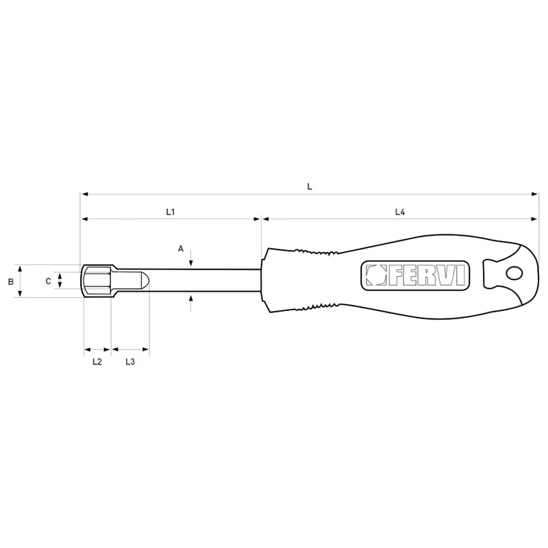 NUT DRIVER WITH PLASTIC HANDLE thumbnail 2
