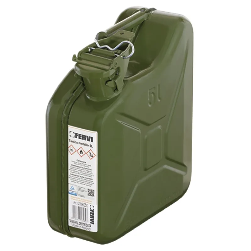 Can đựng nhiên liệu kim loại FERVI 0189, 5, 10 và 20 lít