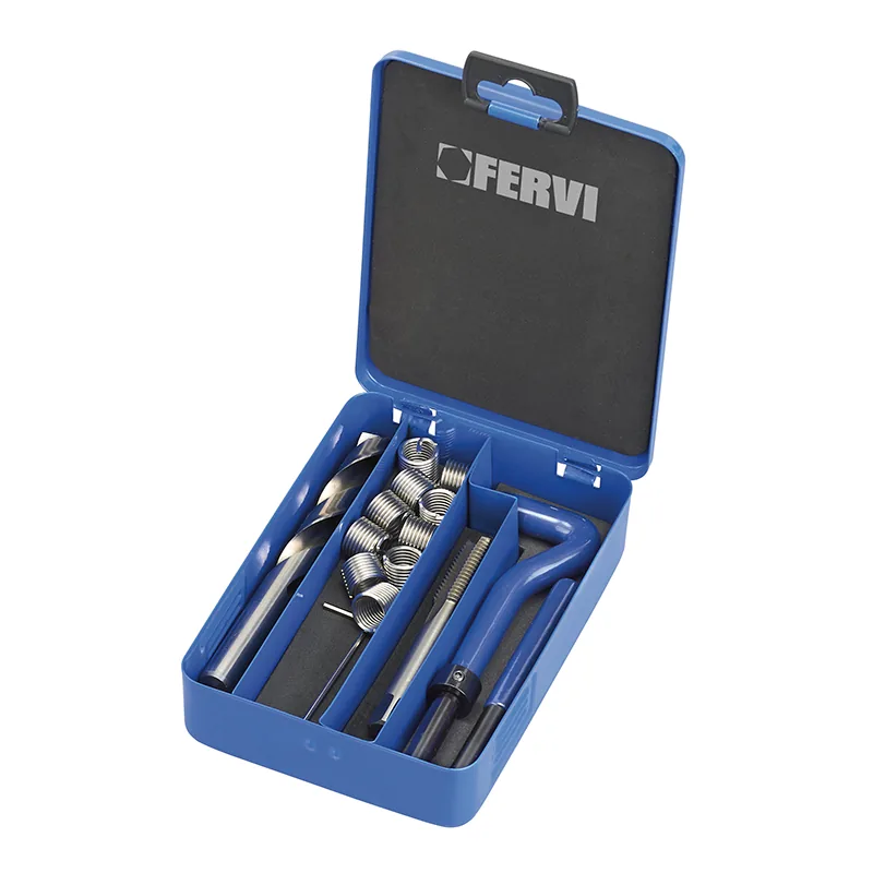 Ren cấy inox sửa lỗ bugi M14 x 1,25 FERVI E010, cao 8,4 đến 16,4 mm