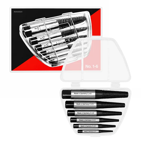 Bộ tháo ốc gãy 6 cây size 1-6, chuôi vuông