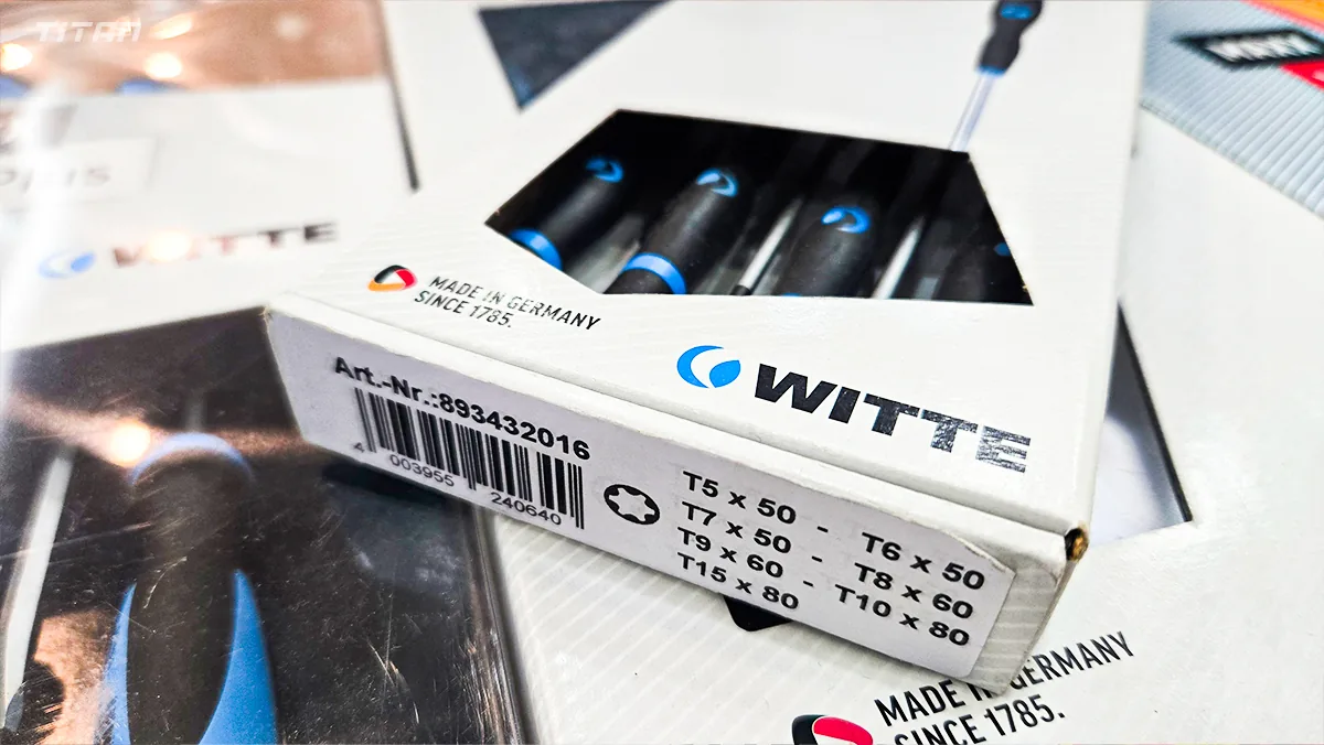 Bo tua vit dau sao dien tu WITTE 89343 5