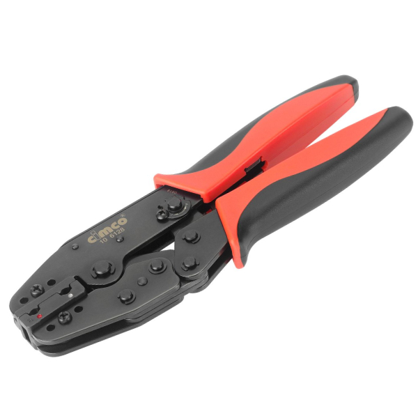 Crimping pliers complete with insert, for insulated connectors, length 220 mm