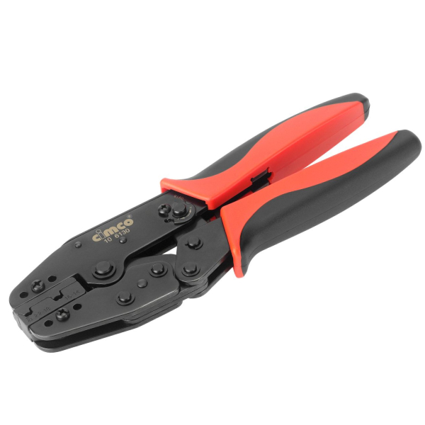 Crimping pliers complete with insert, for non-insulated connectors, length 220 mm