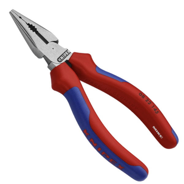 Kìm răng đầu bằng mũi nhọn KNIPEX 08 22 145 SB, dài 145mm