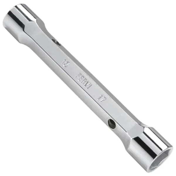 Cờ lê ống lục giác hai đầu FERVI 0442x, 6x7 đến 20x22 mm, mạ crom bóng