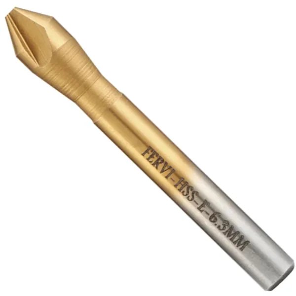 Mũi vát mép 3 me 60° FERVI S1x, Ø 6,3 - 25 mm, chuôi trụ