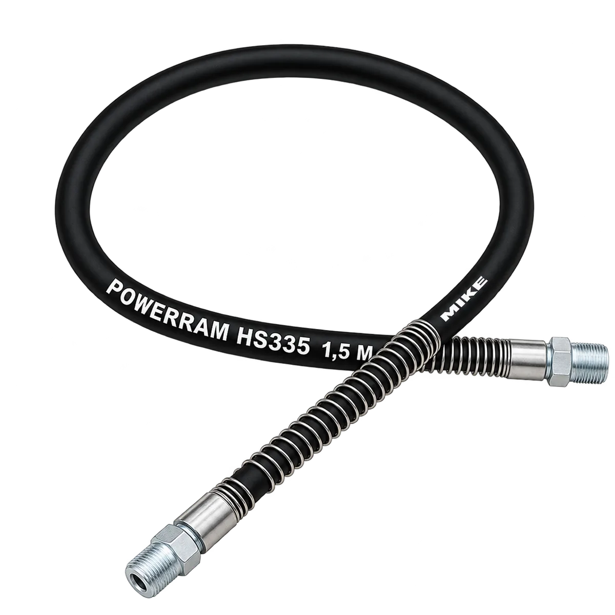 Ống thủy lực 1.5m, NPT 3/8", áp 700 bar, Powerram HS335