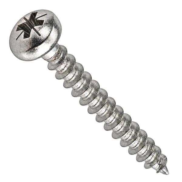 Vít gỗ đầu tròn Pozidriv PZ CIMCO, Ø3,5 đến 6,0 mm, dài 16 đến 60 mm