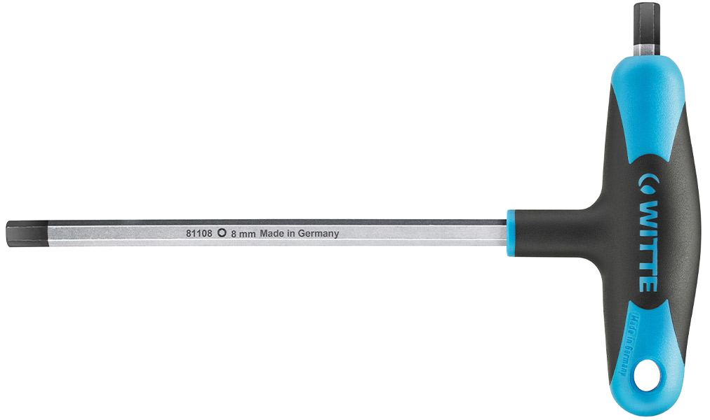 81100 Lục giác chữ T size 2-10mm, 2 đầu tay cầm đúc nhựa