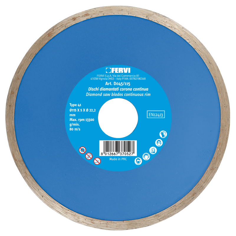 DIAMOND SAW BLADES CONTINUOUS RIM