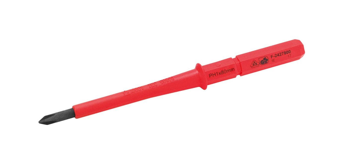 Lưỡi thay thế cho tua vít mô-men VDE, PH 1 x 100 mm