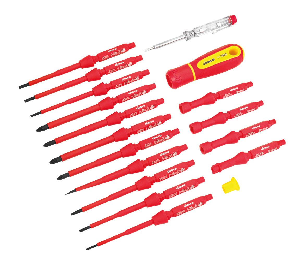 Bộ lưỡi tô vít VDE có thể thay thế, 18 món