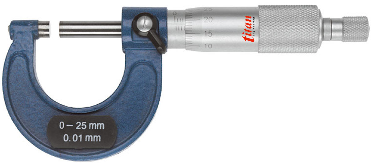 Panme cơ đo ngoài 0-25mm FERVI Italia