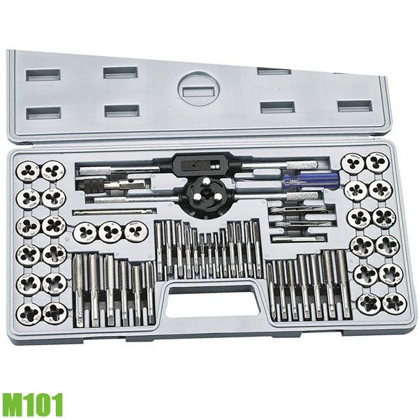 Bộ ta rô bàn ren M3-M12, FERVI M101 Italia trong ngoài 60 chi tiết