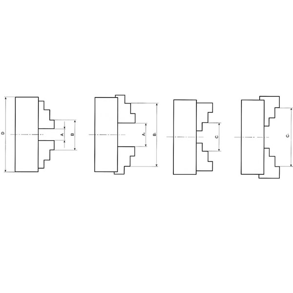Mâm cặp 4 chấu M449A, tự định tâm 80-400mm. FERVI Italia thumbnail 2