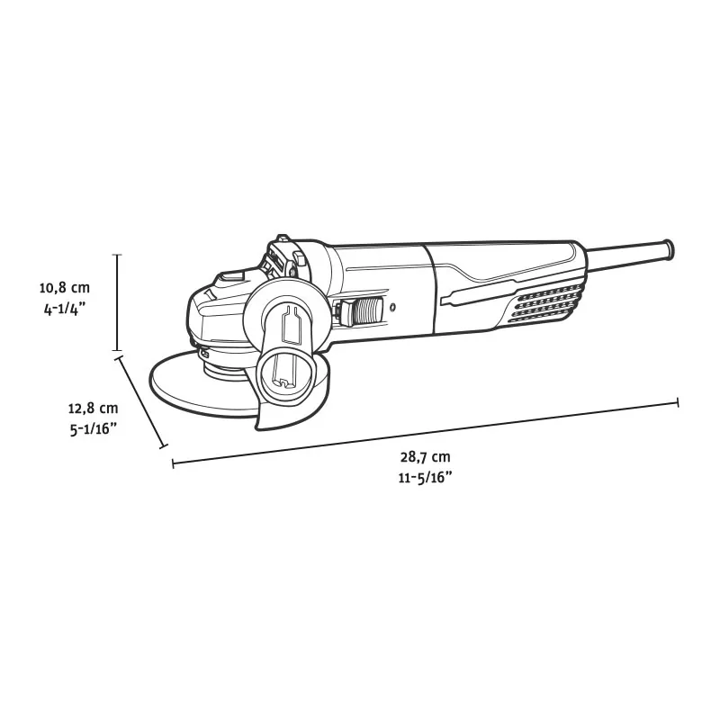 ANGLE GRINDER 115MM 720W thumbnail 2