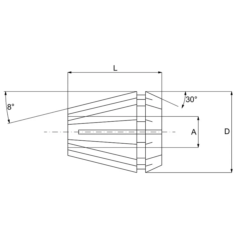 Collet kẹp dao ER32 FERVI P032, 18 cỡ Ø2 đến Ø20 mm thumbnail 3