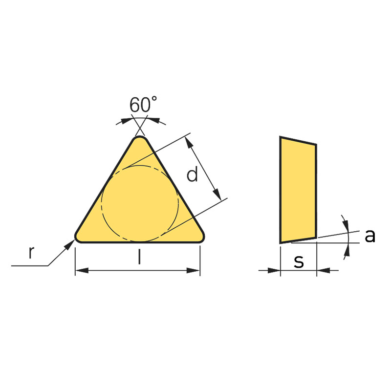 Mảnh dao tiện hình tam giác đều TPMR110304N bằng hợp kim thumbnail 2