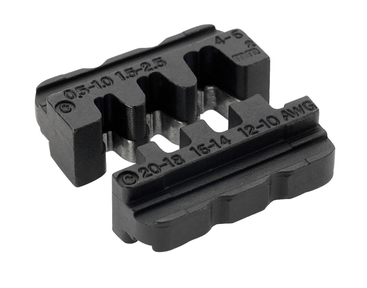 Replacement profile for Click n Crimp, for non-insulated blade terminals and blade receptacles, open crimping claws