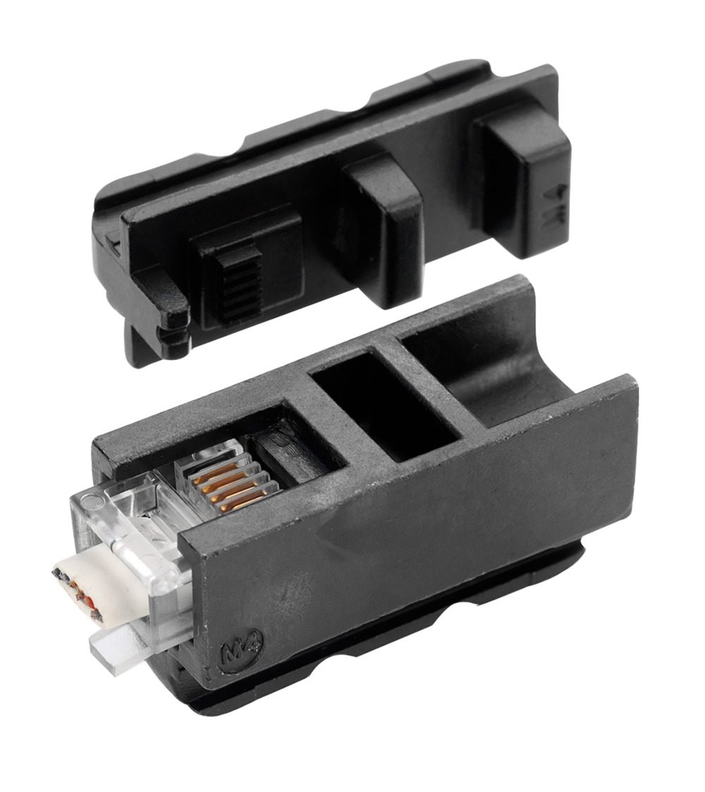 Replacement profile for Click n Crimp, for unshielded 6-pin modular plugs