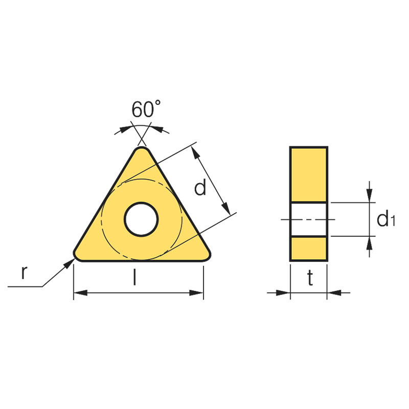 Bản vẽ kích thước dao tiện bằng hợp kim