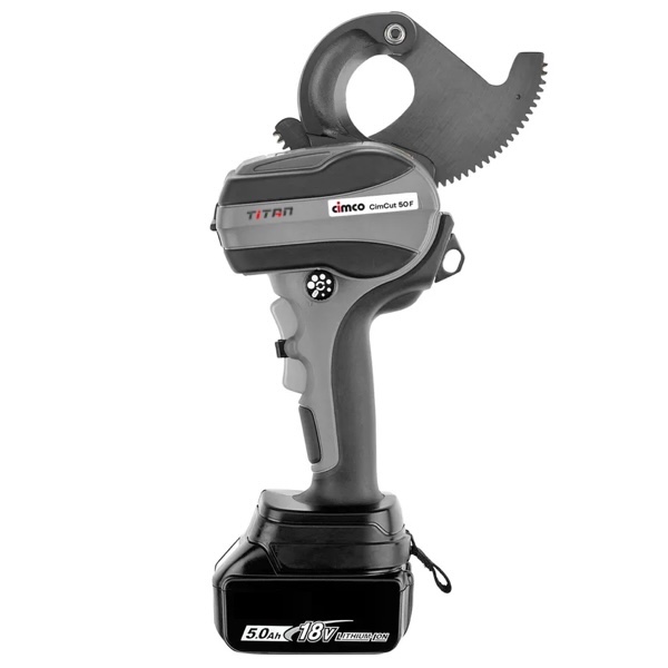 Máy cắt cáp điện chạy pin CIMCO 10 3000 cắt dây mềm Ø 50 mm