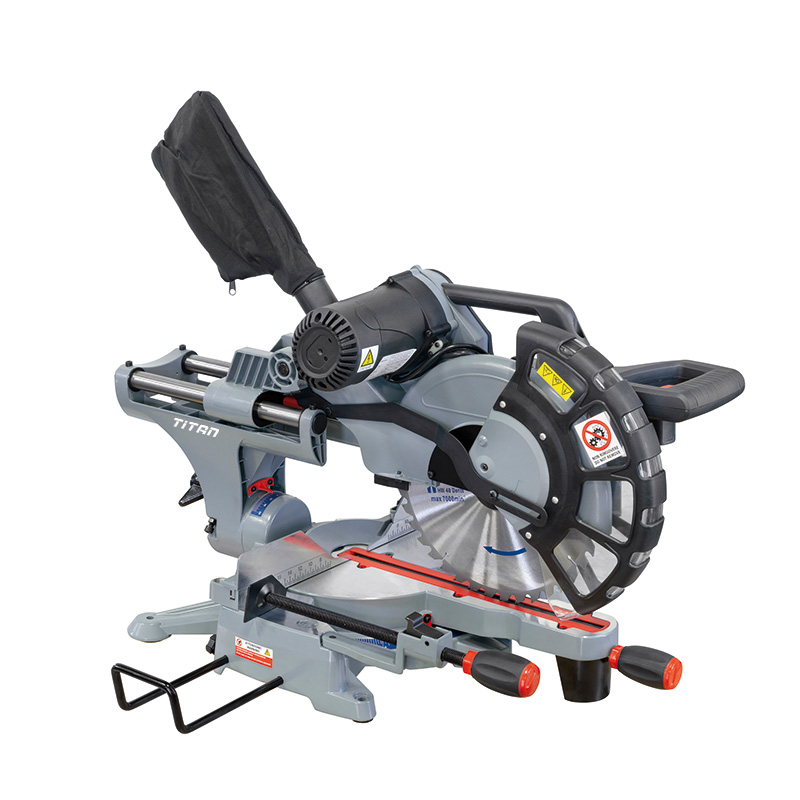 Máy cưa đứng góc nghiêng FERVI 0871 tổ hợp với laser định hướng