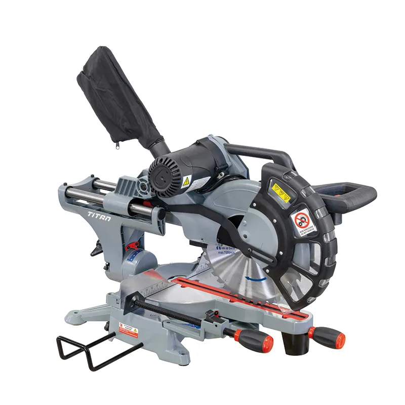 Máy cưa đứng góc nghiêng FERVI 0871 tổ hợp với laser định hướng