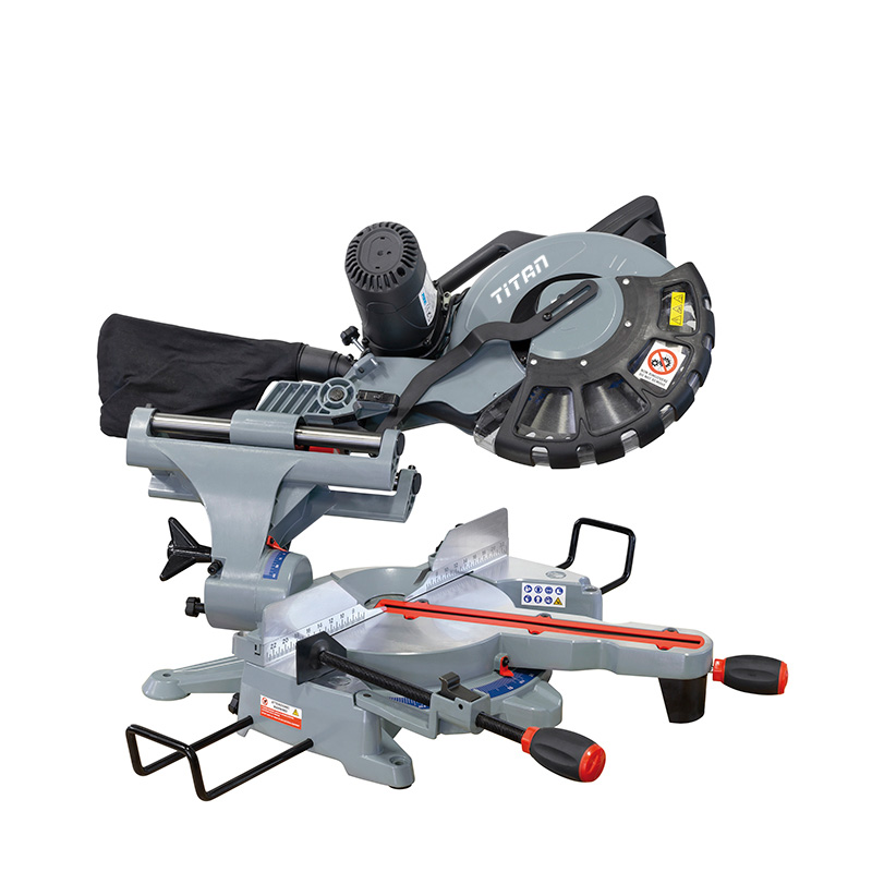 Máy cưa đứng góc nghiêng FERVI 0871 tổ hợp với laser định hướng