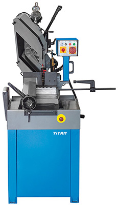 Máy cưa băng kim loại FERVI 0230, cấp phôi thủy lực