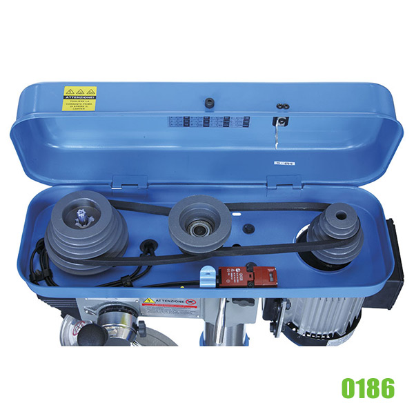 Máy khoan đứng mini 0186, bàn máy tròn ∅290mm, thân trụ ∅80mm thumbnail 3