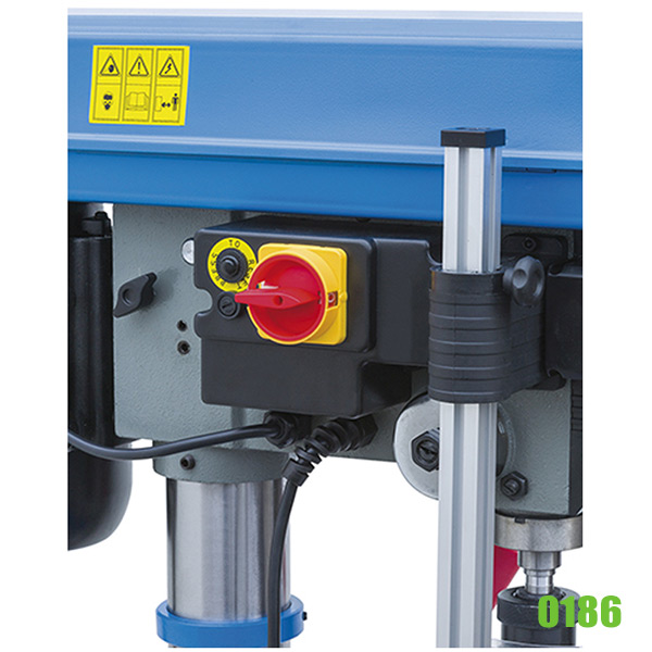 Máy khoan đứng mini 0186, bàn máy tròn ∅290mm, thân trụ ∅80mm thumbnail 5