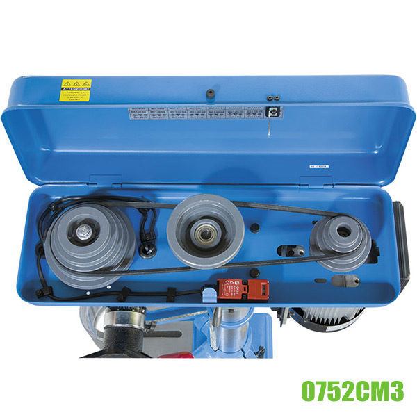 Máy khoan đứng mini 0752CM3, bàn máy 290x290mm, trục côn kiểu CM3 thumbnail 2