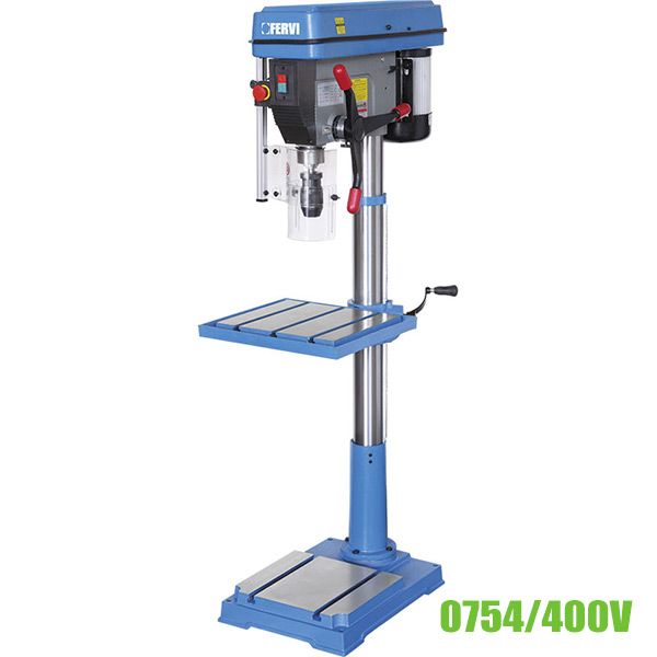 Máy khoan đứng mini 0754/400V, trụ thân ∅92mm, hành trình max 120mm