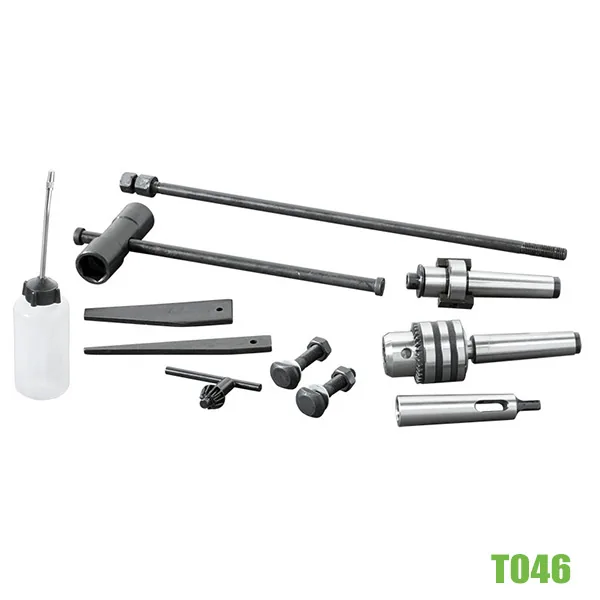 Máy khoan phay FERVI T046, truyền đai, khoan thép Ø32 mm, côn MT3, 230 V thumbnail 4
