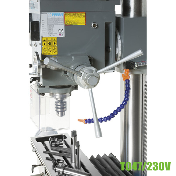 Máy khoan, phay ngón max Ø25mm, trục côn kiểu CM4 Fervi T047/400V thumbnail 2
