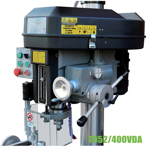 Máy khoan phay đặt sàn FERVI T052-400VDA, truyền đai, khoan thép Ø32 mm, côn MT3, ăn dao tự động, 400 V thumbnail 5