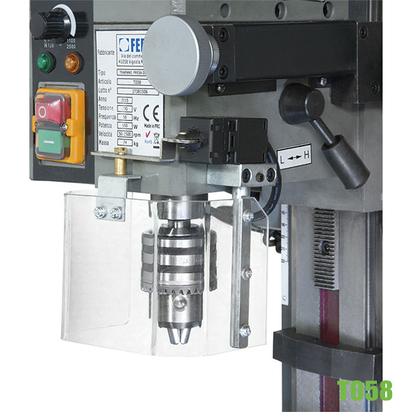 Máy khoan, phay mini T058 hành trình 50mm, khoan thép ∅13mm thumbnail 4