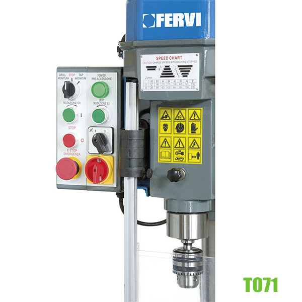 Máy khoan đứng T071, trụ chính Ø98mm, bàn máy 350x280mm thumbnail 2