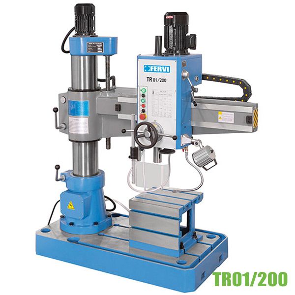 Máy khoan TR01/200, hướng tâm trụ chính ∅200mm, bàn máy 400x400mm