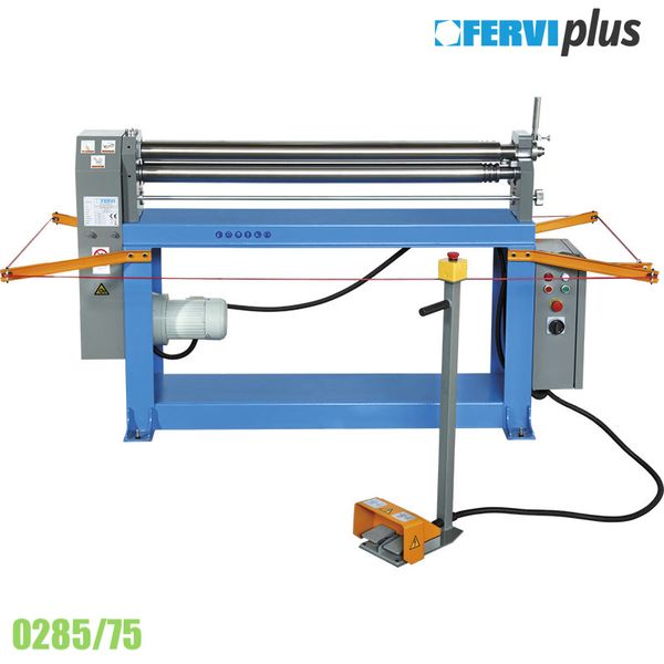 Máy lốc tôn dài 1300mm dày 1.5mm, rulo 75mm chạy điện Fervi 0285-75