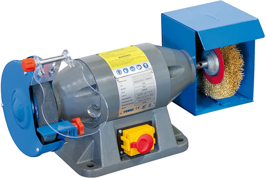 0553 Máy mài kết hợp đá và đĩa cước, đường kính Ø150mm Fervi