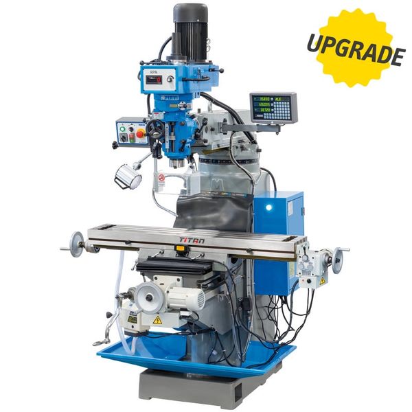 Máy phay đứng dùng biến tần FERVI F060i, phay ngón max 35 mm