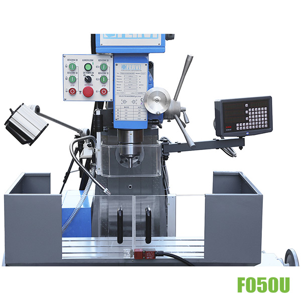 Máy phay vạn năng F050U, công suất 1500W, hành trình trục 120mm Fervi thumbnail 3