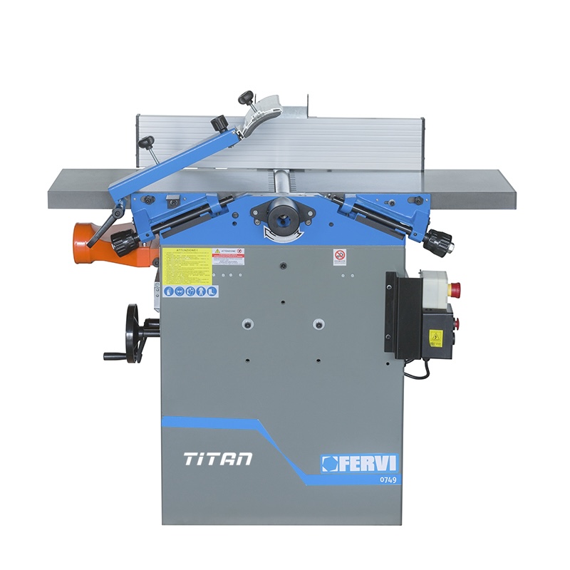 Máy phay phẳng và cắt mỏng kết hợp FERVI  0749, gia công chế biến gỗ.